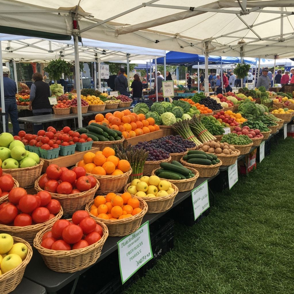 Fresh vegetables and fruits